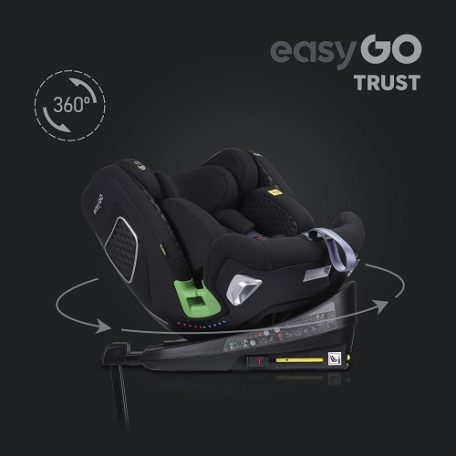 EasyGo Trust i-Size Isofix gyermekülés (40-150 cm) - Iron 
