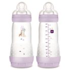 Mam Anti-Colic Matt  cumisüveg 320 ml  4hó+ Lila zsiráf