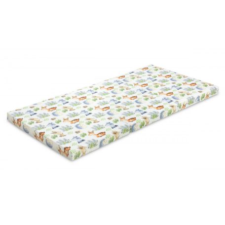 Összehajtható matrac utazóágyhoz 60x120cm - forest friends