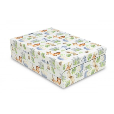 Összehajtható matrac utazóágyhoz 60x120cm - forest friends