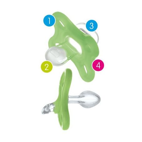 MAM Comfort szilikoncumi 0+  pasztell rózsaszín