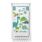 Bambusz ágynemű huzat 90*120 cm - Happy dinó 