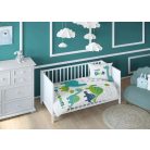 Bambusz ágynemű huzat 90*120 cm - Happy dinó 