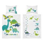 Bambusz ágynemű huzat 90*120 cm - Happy dinó 