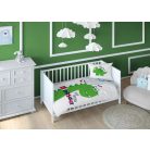 Pamut ágynemű huzat 90*120 cm - Hello Dinno! zöld