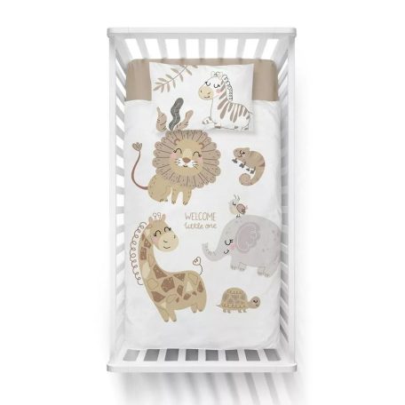 Bambusz ágynemű huzat 90*120 cm - Állatkert bézs