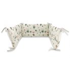 Baby Shop fejvédő kiságyba - bézs róka és nyuszi