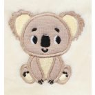 Hímzett kapucnis wellsoft overál - Koala cream (62)