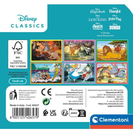 Clementoni Disney Classic kockakirakó 6db-os 