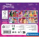 Clementoni Disney Princess kockakirakó 6db-os szett