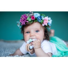 Mimijo Szilikon rágóka és csörgő 2 in 1 - Penelope