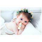 Mimijo Szilikon rágóka és csörgő 2 in 1 - Linda 