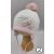 Marika téli sapka pamuttal bélelve  - (40) "MAŁA SZAROTKA" 