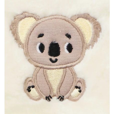 Hímzett kapucnis wellsoft overál - Koala cream (74)