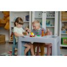 Tega Baby Teggi Multifun kisasztal + 2 db szék szett - szürke/rózsaszín/türkiz