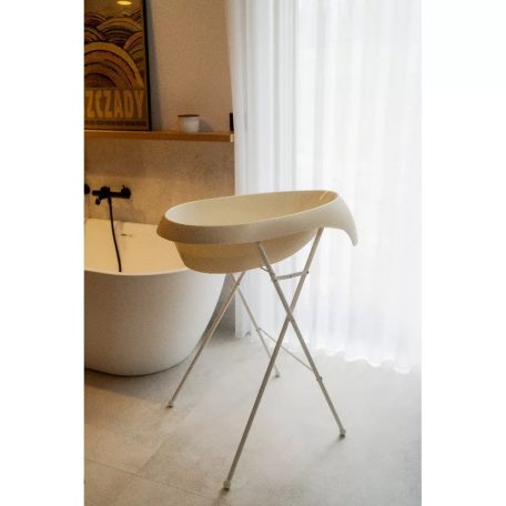 Tega Baby TEGGI 83 cm babakád hőmérővel + kádállvány - light pink