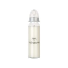   Baby-Nova üveg cumisüveg 240 ml 0-24hó szilikon cumival M-es