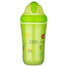 Baby-Nova duplafalú, szívószálas itatópohár 250 ml 6ho+ (zöld)