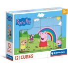 Clementoni Peppa Malac kockakirakó 12db-os szett 