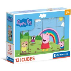 Clementoni Peppa Malac kockakirakó 12db-os szett 