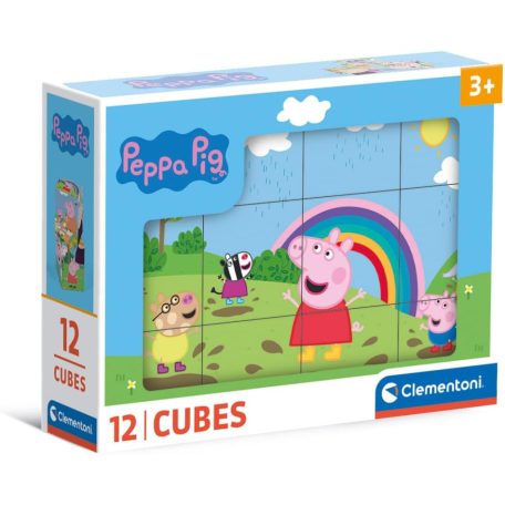 Clementoni Peppa Malac kockakirakó 12db-os szett 