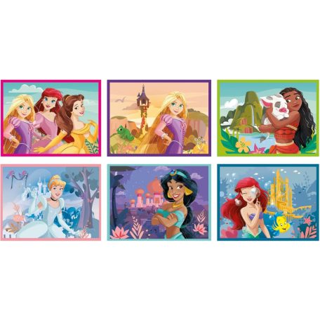 Clementoni Disney Princess - Disney Hercegnők mesekocka 12db-os 