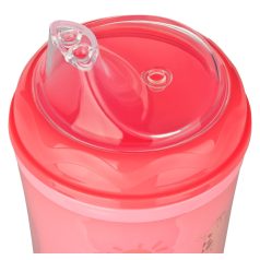   Baby-Nova duplafalú itatópohár puha szilikon csőrrel 250 ml 6hó+ (zsiráf)