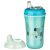 Baby-Nova duplafalú itatópohár puha szilikon csőrrel 250 ml 6hó+ kék zebra