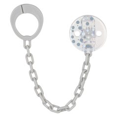 Baby-Nova cumitartó lánc - szürke kék