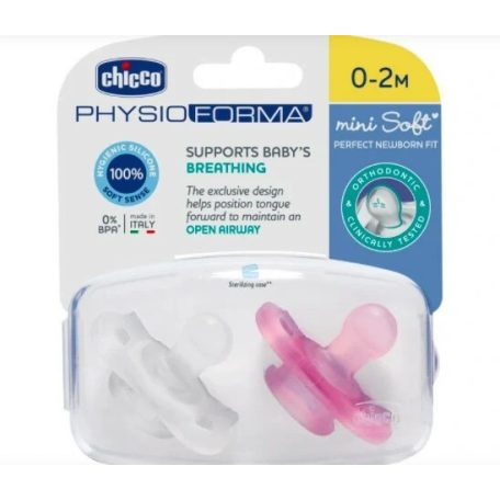 Chicco
Mini Soft 0-2 hó, 2 db
rózsaszín - transzparens