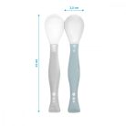 BabyOno etetőkanál puha flexibilis 2db - szürke/bézs 