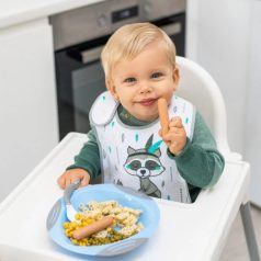 BabyOno etetőkanál puha flexibilis 2db - menta/sárga