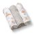 BabyOno 3 db-os színes,mintás textil pelenka bambusz - v.szürke