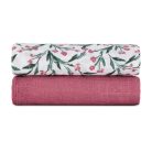P&M Bambusz muszlin 2db-os kifogó szett 120×120 cm -  Pink Meadow