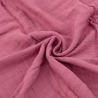 P&M Bambusz muszlin 2db-os kifogó szett 120×120 cm -  Pink Meadow