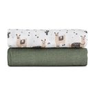 P&M Bambusz muszlin 2db-os kifogó szett 120×120 cm - Llama Vibes