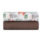P&M Bambusz muszlin 2db-os kifogó szett 120×120 cm - Forest Fox