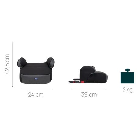 Chicco Quasar Fix i-Size 126-150 cm ülésmagasító - Stone