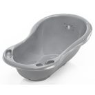 Zopa babakád leeresztő dugóval 84 cm - “Unikornis” szürke/rózsaszín