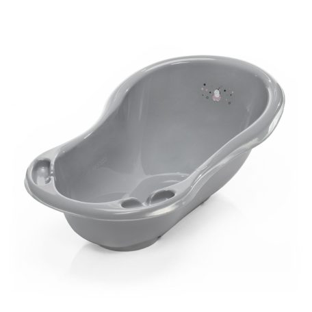 Zopa babakád leeresztő dugóval 84 cm - “Unikornis” szürke/rózsaszín