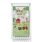 Pamut ágynemű huzat 90*120 cm - Farm piros traktorral 