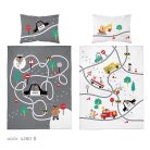 Pamut ágynemű huzat 90*120 cm - Police szürke 