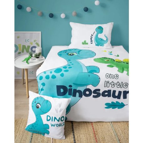 Pamut ágynemű huzat 90*120 cm - Little dinó