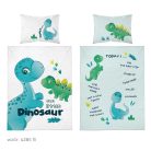 Pamut ágynemű huzat 90*120 cm - Little dinó
