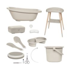   Digitális fürdető szett Bébé-jou Sense Plus 8 részes - Taupe