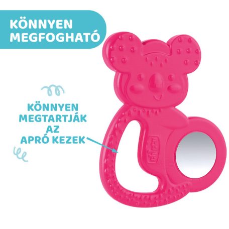 Chicco Koalás hűsítő rágóka acélbetétes pink 4hó+