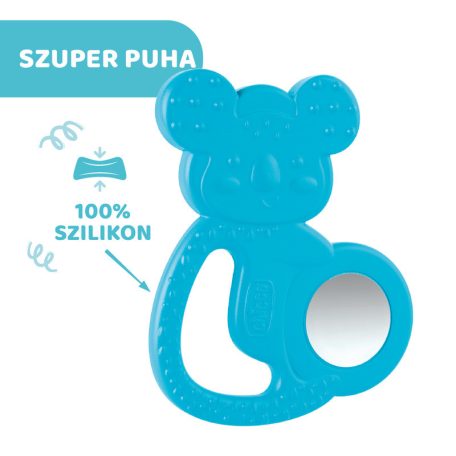 Chicco Koalás hűsítő rágóka acélbetétes kék 4hó+ 