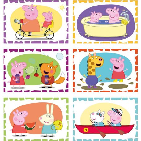 Clementoni Peppa Malac kockakirakó 6db-os szett 