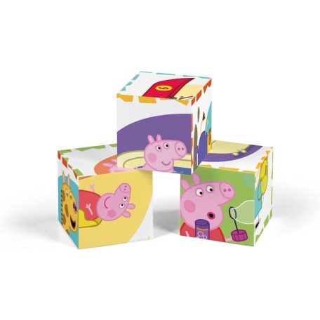 Clementoni Peppa Malac kockakirakó 6db-os szett 