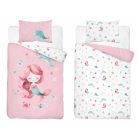 Pamut ágynemű huzat 100*135 cm - Sellő púderrózsaszín